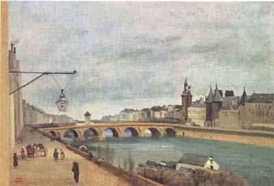 Le Pont-au-Change et le Palais de Justice (mk11), Jean Baptiste Camille  Corot